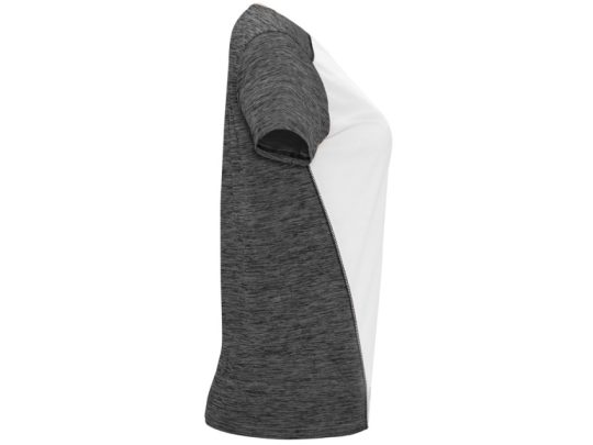 Спортивная футболка Zolder женская, белый/меланжевый черный (2XL), арт. 026004103