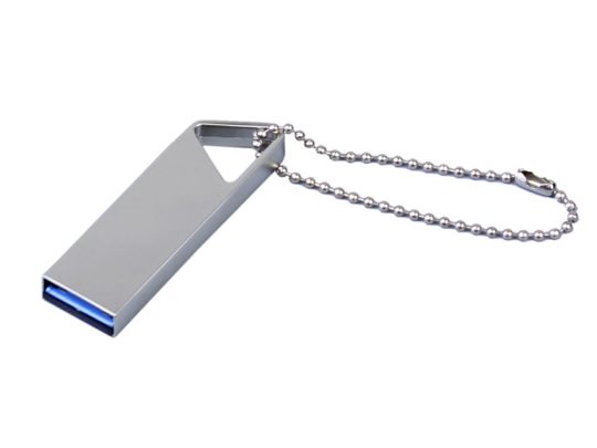 USB 3.0-флешка на 128 Гб с мини чипом, компактный дизайн, отверстие треугольной формы для цепочки (128Gb), арт. 025946203