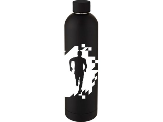Spring Медная спортивная бутылка объемом 1 л с вакуумной изоляцией , черный, арт. 025936103