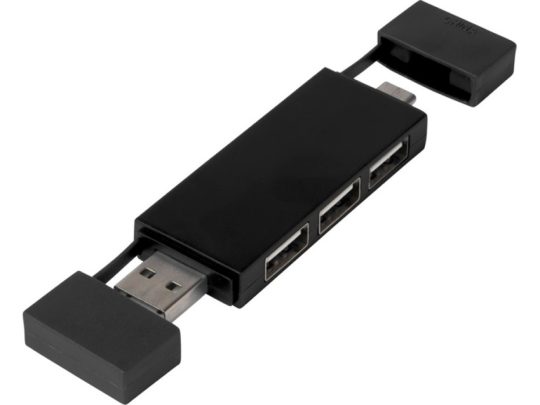 Mulan Двойной USB 2.0-хаб, черный, арт. 025936903