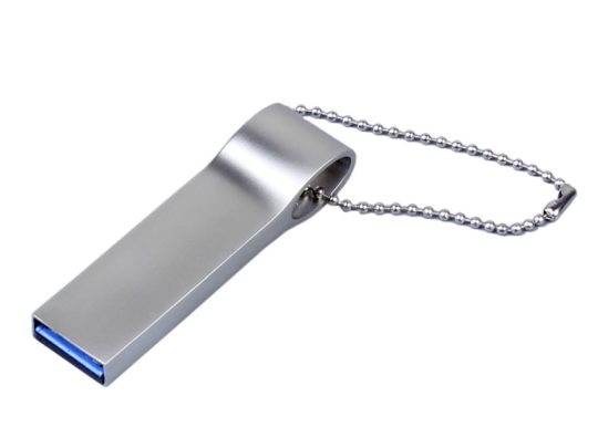 USB 3.0-флешка на 32 Гб с мини чипом, компактный дизайн, боковое отверстие для цепочки (32Gb), арт. 025947103