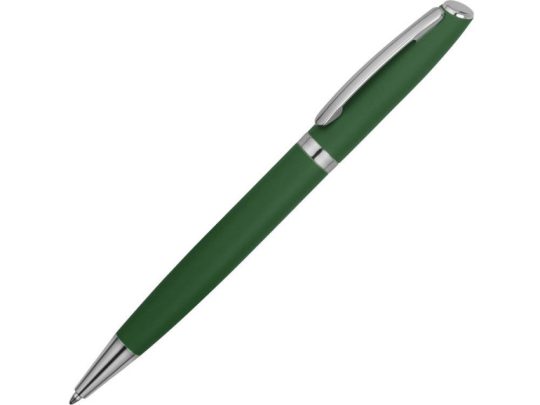 Ручка металлическая шариковая Flow soft-touch, зеленый/серебристый, арт. 025898603