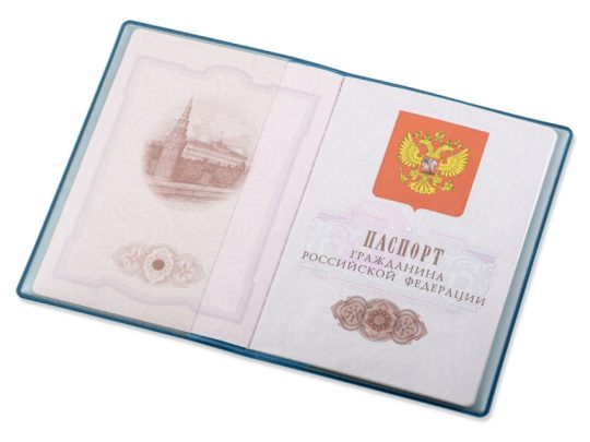 Классическая обложка для паспорта Favor, голубая, арт. 025954103
