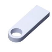 USB 2.0-флешка на 128 Гб с мини чипом и круглым отверстием, белый (128Gb), арт. 025943303
