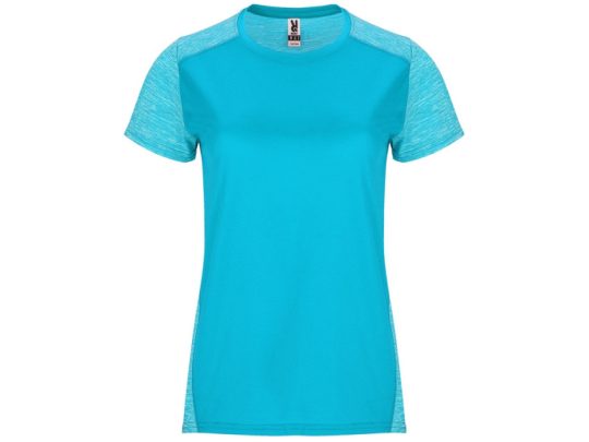 Спортивная футболка Zolder женская, бирюзовый/меланжевый бирюзовый (S), арт. 026002703