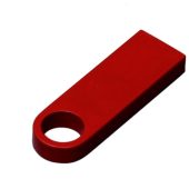 USB 2.0-флешка на 4 Гб с мини чипом и круглым отверстием, красный (4Gb), арт. 025941003