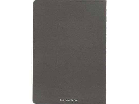 Комплект из двух блокнотов Karst® формата A5 с листами из каменной бумаги, slate grey, арт. 025906403