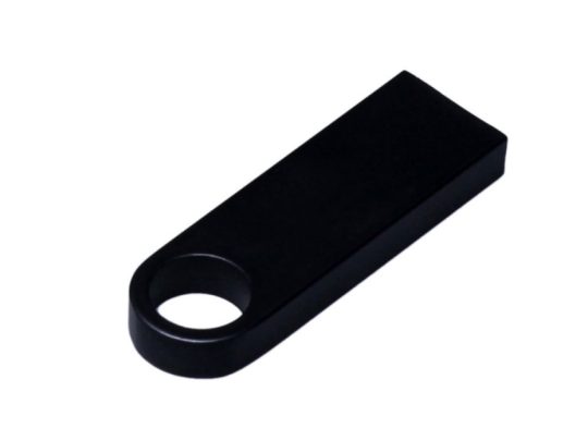 USB 2.0-флешка на 128 Гб с мини чипом и круглым отверстием, черный (128Gb), арт. 025943403