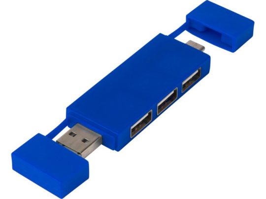 Mulan Двойной USB 2.0-хаб, синий, арт. 025936803