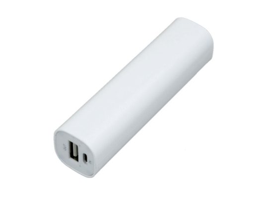 PB030 Универсальное зарядное устройство power bank  прямоугольной формы. 2600MAH. Белый (2600 mAh), арт. 025948803