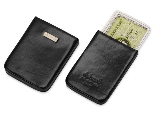 Футляр для визиток, кредитных и дисконтных карт Diplomat (черный), арт. 025982303