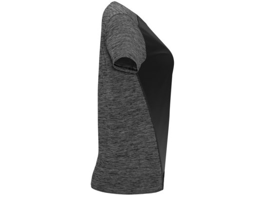 Спортивная футболка Zolder женская, черный/меланжевый черный (S), арт. 026001303