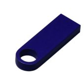 USB 2.0-флешка на 16 Гб с мини чипом и круглым отверстием, синий (16Gb), арт. 025941903