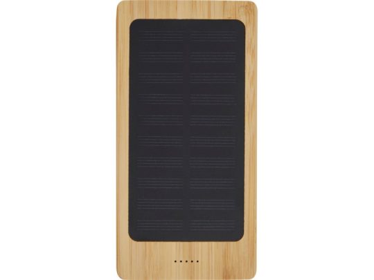 Alata Портативное зарядное устройство на солнечной батарее 8000 мАч из бамбука, бежевый, арт. 025937003