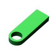 USB 2.0-флешка на 8 Гб с мини чипом и круглым отверстием, зеленый (8Gb), арт. 025941603