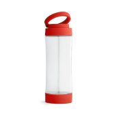 QUINTANA. Стеклянная бутылка для спорта, красный, арт. 025972603