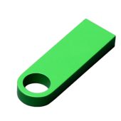 USB 2.0-флешка на 16 Гб с мини чипом и круглым отверстием, зеленый (16Gb), арт. 025942103