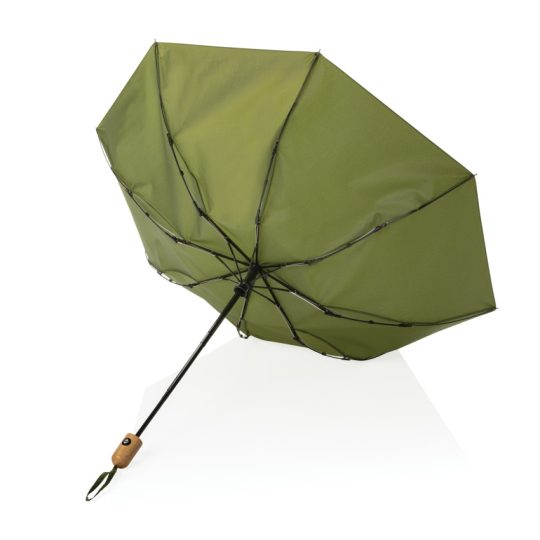 Автоматический зонт Impact из RPET AWARE™ с бамбуковой рукояткой, d94 см, арт. 026031106