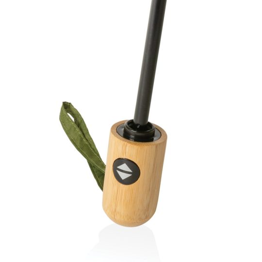 Автоматический зонт Impact из RPET AWARE™ с бамбуковой рукояткой, d94 см, арт. 026031106