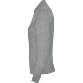Рубашка поло Estrella женская с длинным рукавом, серый меланж (L), арт. 026111803