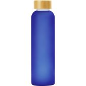 Стеклянная бутылка с бамбуковой крышкой Foggy, 600мл, синий, арт. 026055503
