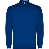 Рубашка поло Carpe мужская с длинным рукавом, королевский синий (M), арт. 026109003
