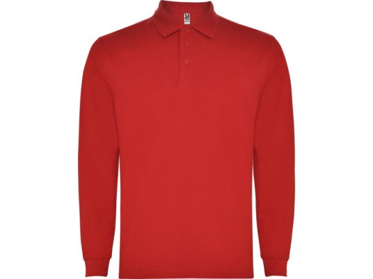 Рубашка поло Carpe мужская с длинным рукавом, красный (2XL), арт. 026106803