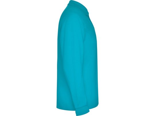 Рубашка поло Estrella мужская с длинным рукавом, бирюзовый (3XL), арт. 026124403