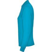 Рубашка поло Estrella женская с длинным рукавом, бирюзовый (2XL), арт. 026114103