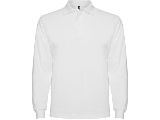Рубашка поло Estrella мужская с длинным рукавом, белый (XL), арт. 026119403