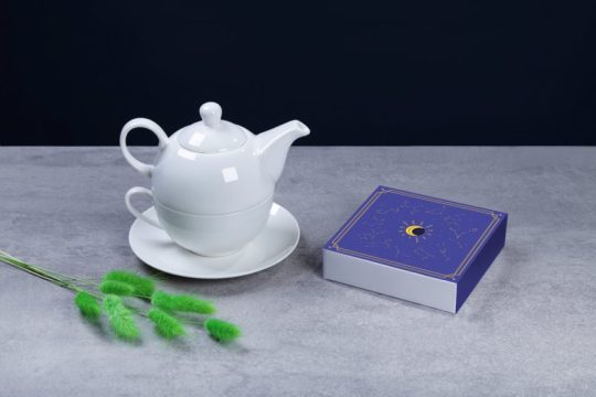 Набор чайник с чашкой, конфеты — Зодиак, арт. BLB-023
