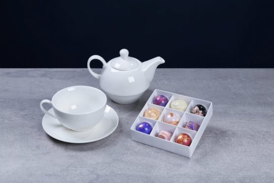Набор чайник с чашкой, конфеты — Зодиак, арт. BLB-023