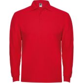 Рубашка поло Estrella мужская с длинным рукавом, красный (M), арт. 026122203