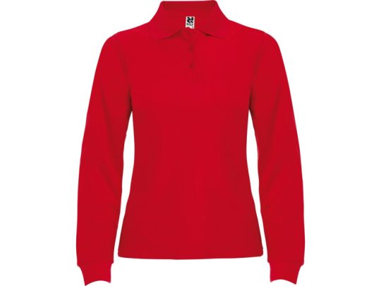 Рубашка поло Estrella женская с длинным рукавом, красный (S), арт. 026114903