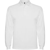 Рубашка поло Estrella мужская с длинным рукавом, белый (M), арт. 026119203