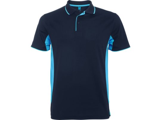 Рубашка поло Montmelo мужская с длинным рукавом, нэйви/небесно-голубой (XL), арт. 026127803