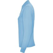 Рубашка поло Estrella женская с длинным рукавом, небесно-голубой (2XL), арт. 026116503