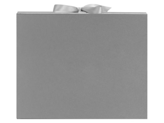 Коробка разборная на магнитах с лентами, серебристый, арт. 026043903