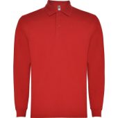 Рубашка поло Carpe мужская с длинным рукавом, красный (XL), арт. 026106703