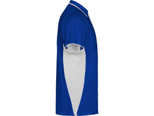 Рубашка поло Montmelo мужская с длинным рукавом, королевский синий/белый (S), арт. 026126103