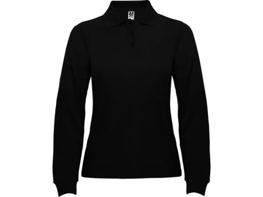 Рубашка поло Estrella женская с длинным рукавом, черный (L), арт. 026115703