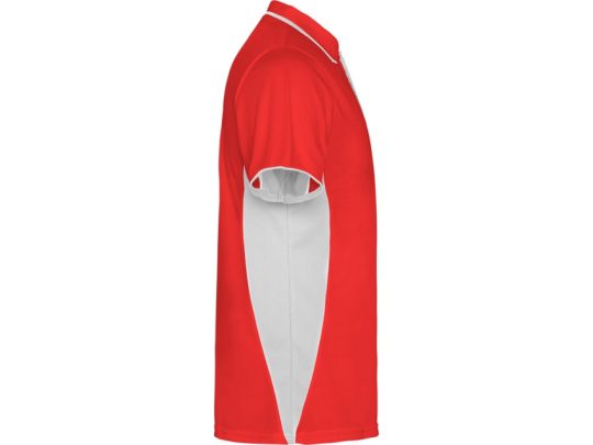 Рубашка поло Montmelo мужская с длинным рукавом, красный/белый (XL), арт. 026126803