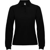 Рубашка поло Estrella женская с длинным рукавом, черный (S), арт. 026115503