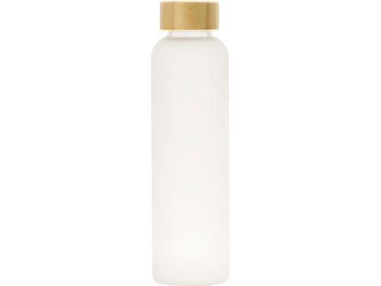 Стеклянная бутылка с бамбуковой крышкой Foggy, 600мл, белый, арт. 026055303