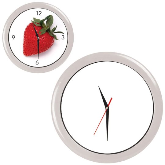 Часы настенные «ПРОМО» разборные ;  белый, D28,5 см; пластик