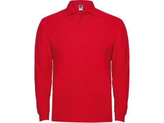 Рубашка поло Estrella мужская с длинным рукавом, красный (XL), арт. 026122403