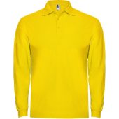 Рубашка поло Estrella мужская с длинным рукавом, желтый (L), арт. 026119903