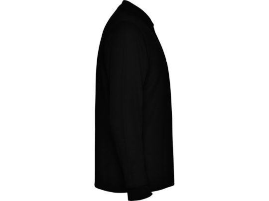 Рубашка поло Carpe мужская с длинным рукавом, черный (M), арт. 026107003