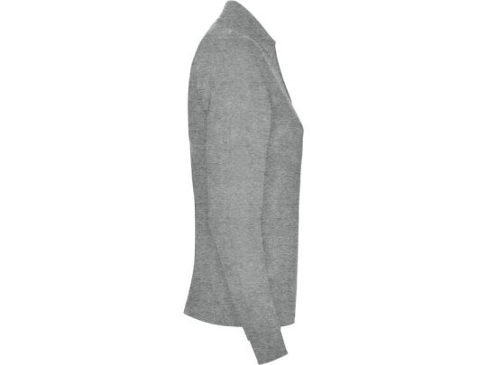 Рубашка поло Estrella женская с длинным рукавом, серый меланж (3XL), арт. 026112003