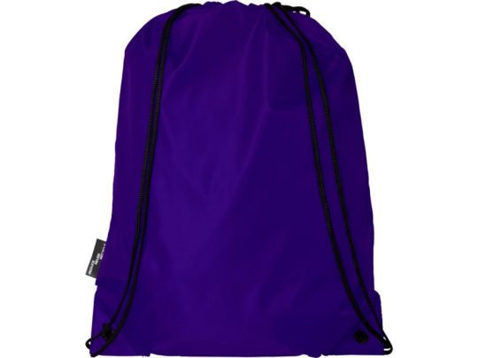 Рюкзак со шнурком Oriole из переработанного ПЭТ, пурпурный, арт. 026299803